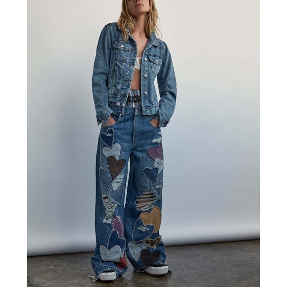 NWT Free People Piece Of My Heart Jeans / Crazy For You - Picture 8 of 10